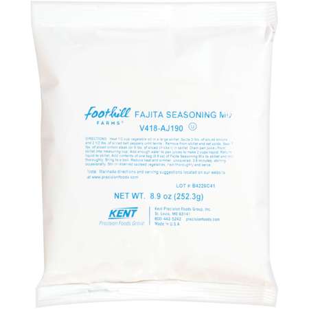 Trans Fajita & Marinade Seasoning Mix 8.9 oz. Packet, PK6 -  FOOTHILL FARMS, V418-AJ190